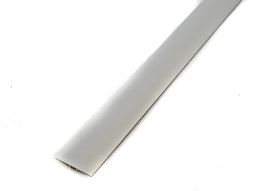 Dalsys Übergangsprofil flach Vinyl, Laminat & Parkett Silber 180cm x 35mm, Übergangsschiene aus Aluminium eloxiert, Bodenleiste, zum Schrauben, inkl. Befestigungsmaterial - Türschwelle von Dalsys