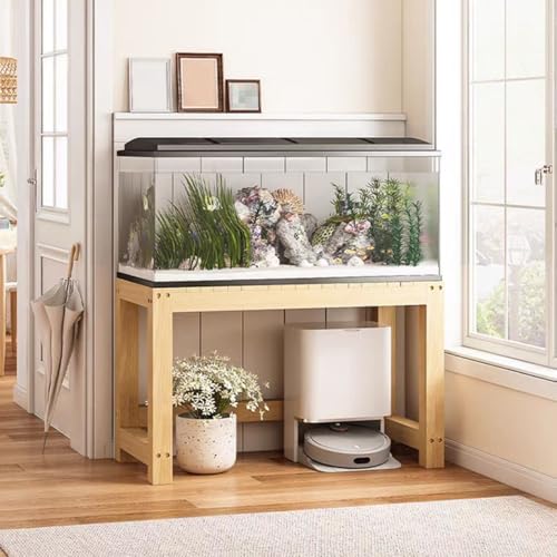 Aquariumständer aus Metall, Aquariumständer, Ständer für Reptilienzucht, Schildkröten-Terrarium, Ständer für Zuchtbecken, hölzernes Aquariumregal für Eingangsbereich, Hotel(60 * 30 * 50cm) von Dalumian