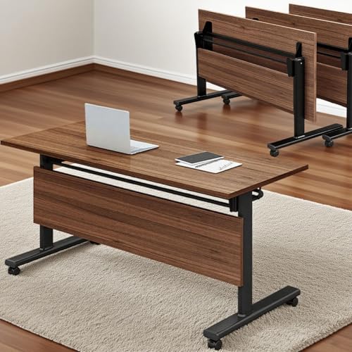 Dalumian Klappbarer Konferenztisch, Konferenztisch-Arbeitsplatz, modularer Besprechungstisch mit 360°-Rollen, moderner tragbarer Besprechungstisch für Seminare und Schulungen (2er-Pack) von Dalumian