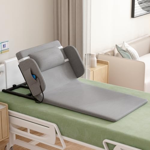 Dalumian Power Lifting Bettrückenlehne, Sit-up-Rückenlehnenstuhl zur Unterstützung des Nacken- und Lendenwirbelbereichs, elektrisch anhebbare Rückenlehne für Betten, 0~80° verstellbar(Gray,90CM-B) von Dalumian