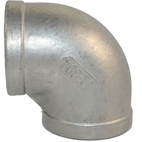 SuperWhole 1-1/2" Elbow 90 Degree Stainless Steel 304 Female Threaded Pipe Fitting BSPT NEW Edelstahl Rohr Rohrverbinder von DAN SPEED