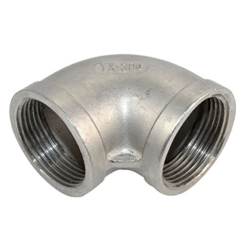 SuperWhole 1-1/4" Elbow 90 Degree Stainless Steel 304 Female Threaded Pipe Fitting BSPT NEW Edelstahl Rohr Rohrverbinder von DAN SPEED