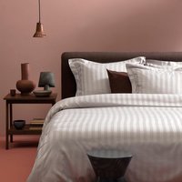 damai Bettwäsche "Streifsatin", (2 tlg.), in Mako Satin Qualität, 100% Baumwolle, Bett- und Kopfkissenbezug mit Reißverschluss, kühlende Sommerbettwäsche, ganzjährig einsetzbar von Damai