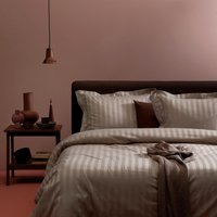 damai Bettwäsche "Streifsatin", (2 tlg.), in Mako Satin Qualität, 100% Baumwolle, Bett- und Kopfkissenbezug mit Reißverschluss, kühlende Sommerbettwäsche, ganzjährig einsetzbar von Damai