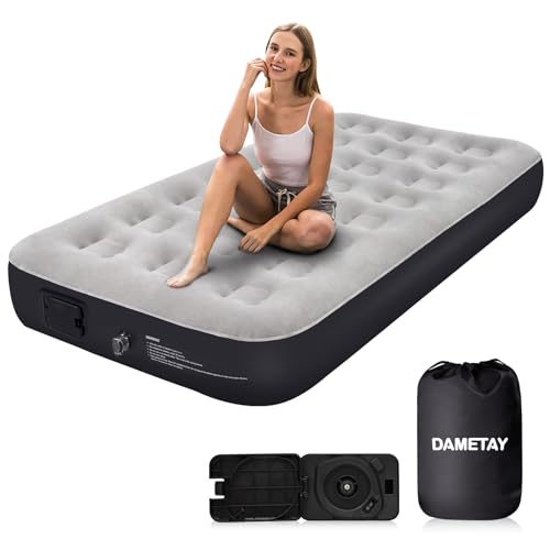 Dametay Luftmatratze Luftbett Selbstaufblasend für 1 Personen mit integrierter Pumpe Aufblasbare Matratze Luftmatratze Selbstaufblasend für Camping Reise und Heim von Dametay
