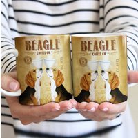 Beagle Hund Kaffeebecher, Hund, Mama Hundebecher, Geschenk Für Hundeliebhaber, Benutzerdefinierte Hundekaffeetasse, Vintage Muttertagsgeschenk von DamianGoods