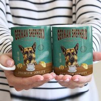 Deutscher Schäferhund Kaffeetasse, Vintage Tasse, Geschenk Für Hundeliebhaber, Mama Hundetasse, Papa Kaffeetasse von DamianGoods