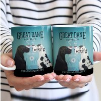 Dogge Hund Kaffee Firma Becher-Vintage Becher-Deutsche Papa, Deutsche Mama Becher Geschenk-Firma Kaffeetasse-Hund Liebhaber Geschenk-Dad Gift von DamianGoods