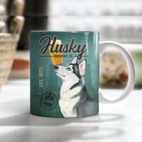 Husky Dog Brau Company Tasse, Vintage Hundebecher Für Hundeliebhaber, Mama Hundebecher, Papa Geschenk Funk & Soul von DamianGoods