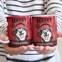 Husky Dog Coffee Company Tasse, Vintage Hundebecher Für Hundeliebhaber, Mama Hundebecher, Dad Geschenk Funk & Soul von DamianGoods