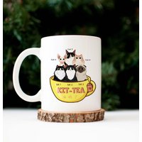 Personalisierte Katzentasse - Kit Tee Lustige Für Katzenliebhaber Katzenmama Geschenk Lustiges von DamianGoods