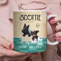 Scottie Dog Coffee Company Tasse, Waschbar Und Falten, Hundetasse Für Hundeliebhaber, Geschenk Hunde-Kaffeetasse von DamianGoods