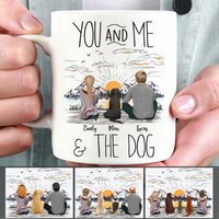 Sie Und Ich Der Hund Personalisierte Kaffeetasse, Papa Tasse, Hundemutter Benutzerdefinierte Hundetasse, Hundeeltern Geburtstagsgeschenk, Geschenk von DamianGoods