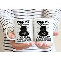 Verschrobene Katze Kaffeetasse, Lustige Katzentasse Für Katzenmama Katzenliebhaber, Katzenbecher, Geschenk Kätzchenbesitzergeschenke von DamianGoods