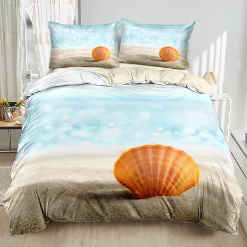 Damier Bettbezug 155x220cm Meer Ozean Strand Beach 3D-Digitaldruck Bettwäsche-Sets 3 teilig Weiche Mikrofaser Bettbezug mit Reißverschluss und 2 Kissenbezüge 80 x 80 cm Damier Bettbezug 155x220cm Meer Ozean Strand Beach 3D-Digitaldruck Bettwäsche-Sets 3 teilig Weiche Mikrofaser Bettbezug mit Reißverschluss und 2 Kissenbezüge 80 x 80 cm von Damier