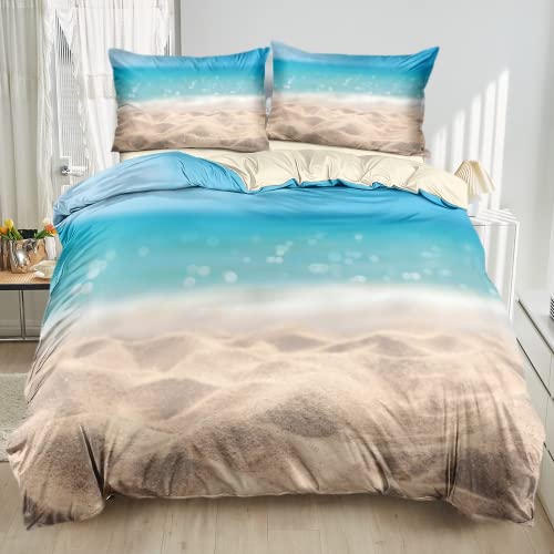 Damier Bettwäsche 135x200cm Tropische Hawaiian Strand Bettbezug 3D Bedrucktes Bettwäsche-Set 2 teilig Mikrofaser Deckenbezug mit Reißverschluss und 1 Kopfkissenbezug 80 x 80cm Damier Bettwäsche 135x200cm Tropische Hawaiian Strand Bettbezug 3D Bedrucktes Bettwäsche-Set 2 teilig Mikrofaser Deckenbezug mit Reißverschluss und 1 Kopfkissenbezug 80 x 80cm von Damier