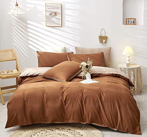 Damier Bettwäsche 220×240cm Karamell Braun Beige Deckenbezug Superweiches Microfaser 3 Teilig Bettbezug Set mit Reißverschluss und 2 Kopfkissenbezüge 80 × 80 cm Damier Bettwäsche 220×240cm Karamell Braun Beige Deckenbezug Superweiches Microfaser 3 Teilig Bettbezug Set mit Reißverschluss und 2 Kopfkissenbezüge 80 × 80 cm von Damier