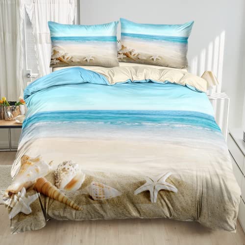 Damier Bettwäsche Set Ozean Bettbezug 200x200cm Meeresstrand 3D-Digitaldruck Bettwäsche-Sets 3 teilig Weiche Mikrofaser Bettbezug mit Reißverschluss und 2 Kissenbezüge 80 x 80 cm Damier Bettwäsche Set Ozean Bettbezug 200x200cm Meeresstrand 3D-Digitaldruck Bettwäsche-Sets 3 teilig Weiche Mikrofaser Bettbezug mit Reißverschluss und 2 Kissenbezüge 80 x 80 cm von Damier