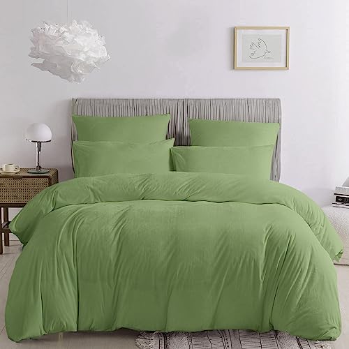 Damier Plüsch Bettwäsche 200x220 Winter Warm Samt Grün Hellgrün Uni Einfarbig Bettbezug Set Flauschig Kuschelig Fleece Cashmere Touch Bettwäsche 3 Teilig mit Reißverschluss und 2 Kissenbezüge 80x80 cm Damier Plüsch Bettwäsche 200x220 Winter Warm Samt Grün Hellgrün Uni Einfarbig Bettbezug Set Flauschig Kuschelig Fleece Cashmere Touch Bettwäsche 3 Teilig mit Reißverschluss und 2 Kissenbezüge 80x80 cm von Damier
