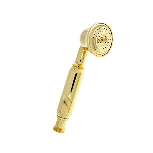 Design Nostalgie Retro Handbrause Duschkopf Duschbrause Brause Brausekopf Gold von Damilo