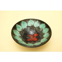 Vintage Keramikschale Fat Lava Ringdish Snackschale Schmuckschale Ref. 375 von DamnNiceStuff