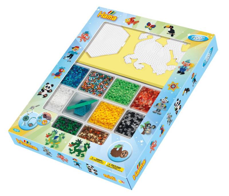 Dan Import Bügelperlen Bügelperlen 3072 HAMA Stiftplatte Perlen+Zubehör von Dan Import