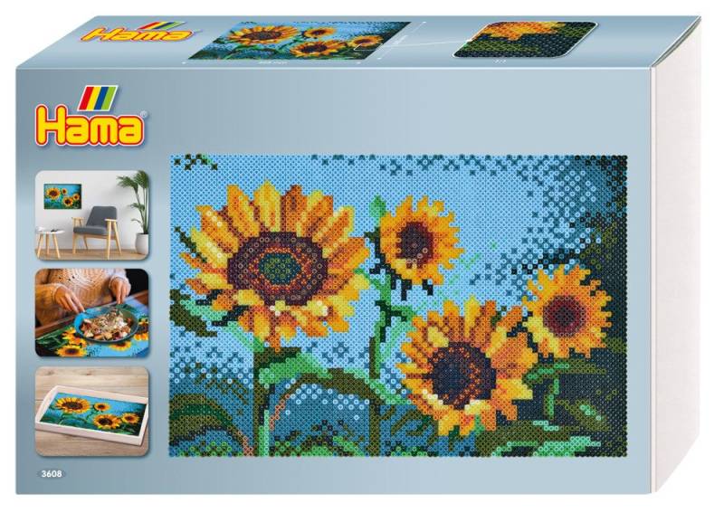 Dan Import Bügelperlen Hama Bügelperlen Art Sonnenblumen Geschenkbox von Dan Import