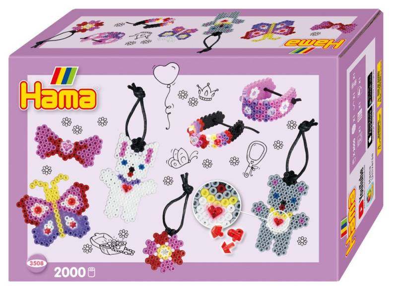Dan Import Bügelperlen Hama Bügelperlen Modeschmuck 2000 Stück Kartonbox von Dan Import