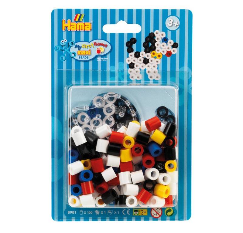 Dan Import Bügelperlen Hama Bügelperlen Starter Set maxi Hund 100 Stück Blister von Dan Import