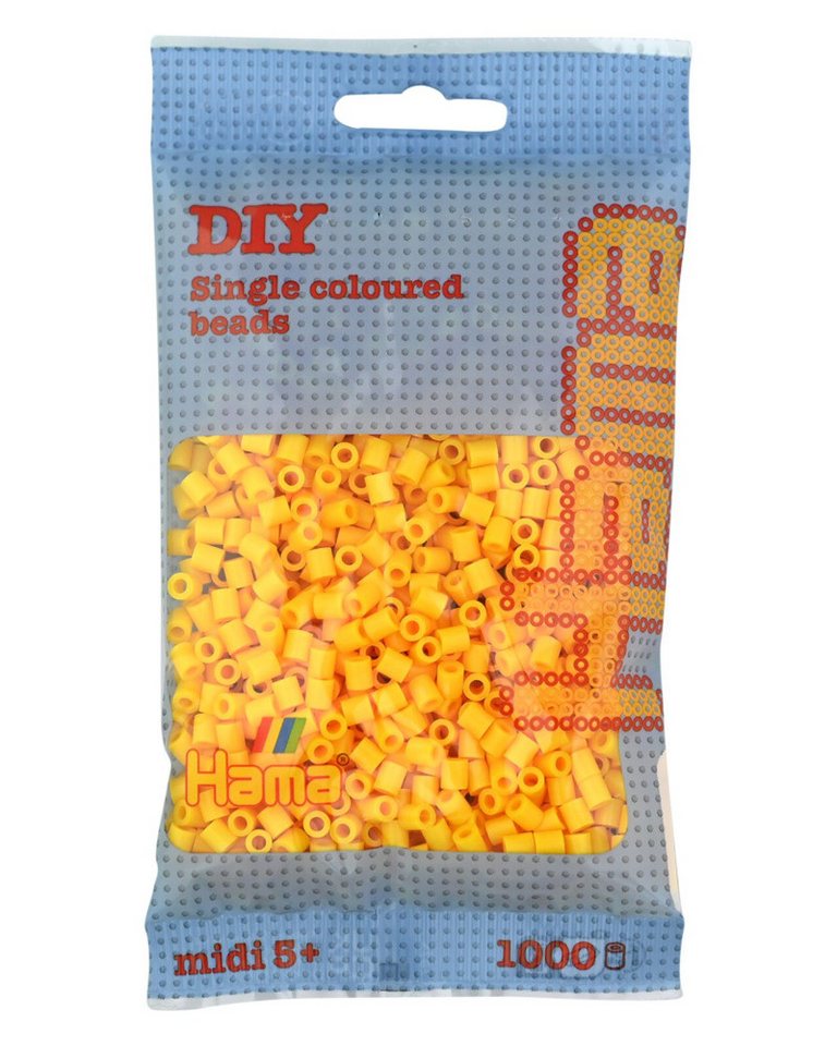 Dan Import Bügelperlen Hama Bügelperlen gelb 1000 Stück Beutel von Dan Import