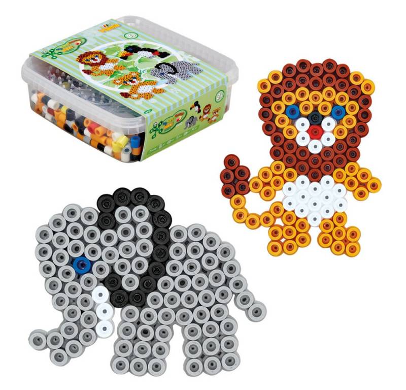 Dan Import Bügelperlen Hama Bügelperlen maxi Box Dschungeltiere 600 Stück Box von Dan Import