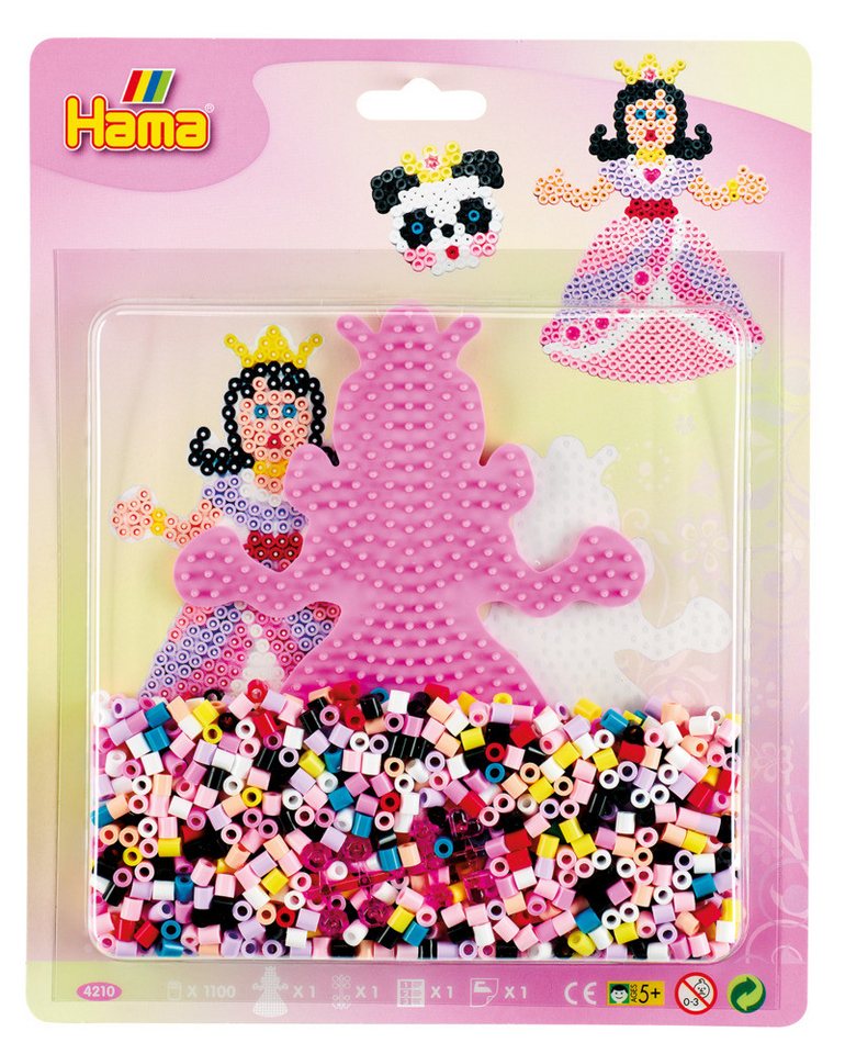 Dan Import Bügelperlen Hama Bügelperlen midi Prinzessin 1100 Stück Blister von Dan Import
