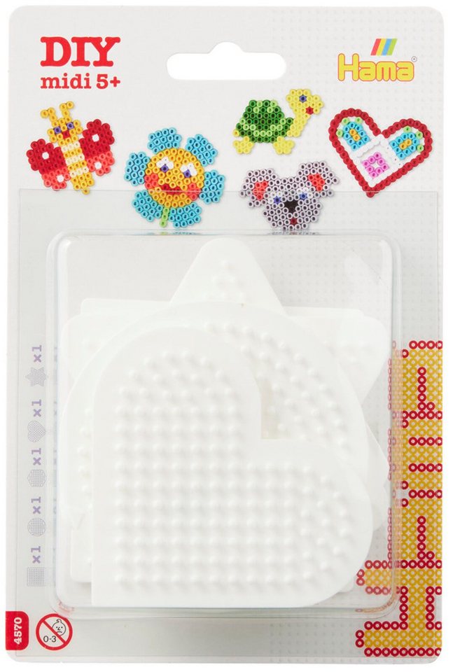 Dan Import Bügelperlen Hama Stiftplatten 5 Motive 5 Stück Blister von Dan Import