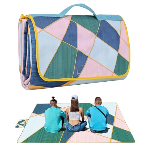 Picknickdecke, Faltbare wasserdichte Sandmatte, 150 x 200CM Extra große Picknickdecke, Outdoor Matte Stranddecke für Camping Wandern Reisen Familie Konzerte von DanCoom