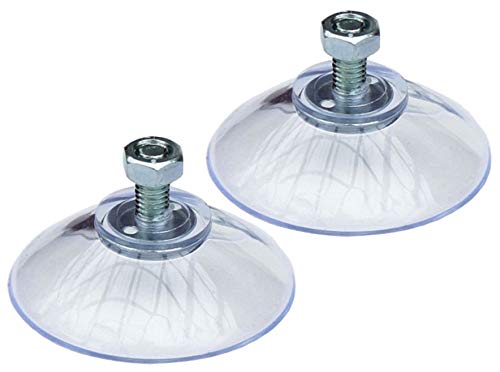 DanDiBo 2X Saugnapf mit Gewinde Ø 40mm M5x10mm + Mutter extra Stark Saugnäpfe Sauger Saugnapfhalter von DanDiBo