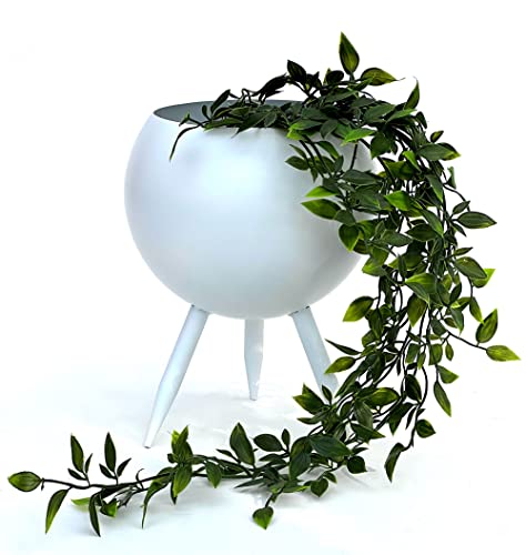 DanDiBo Blumenhocker Metall mit Topf Weiß 27 cm Blumenständer 96259 L Blumensäule Modern Pflanzenständer Pflanzenhocker DanDiBo Blumenhocker Metall mit Topf Weiß 27 cm Blumenständer 96259 L Blumensäule Modern Pflanzenständer Pflanzenhocker von DanDiBo