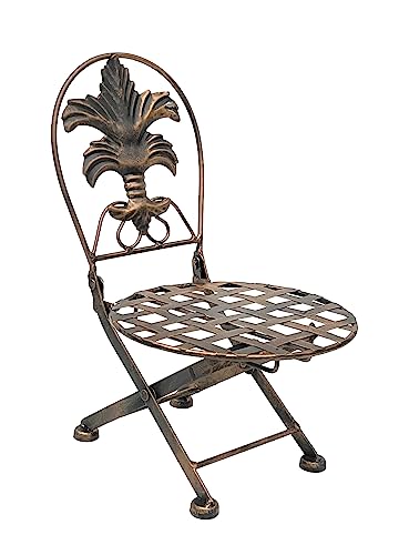 DanDiBo Blumenhocker Stuhl klappbar Metall Blumenständer Pflanzenständer 32 cm Puppenstuhl von DanDiBo
