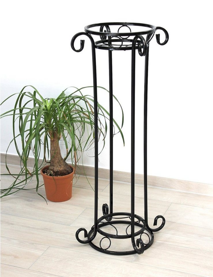 DanDiBo Blumenständer Blumensäule Metall Schwarz 97 cm Blumenständer KW042 Blumenhocker Pflanzenständer Pflanzensäule von DanDiBo