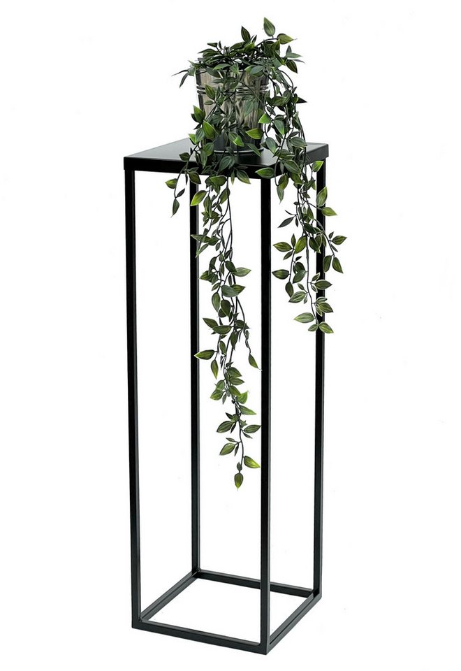 DanDiBo Blumenhocker Metall Schwarz 70 cm Eckig Blumenhocker Beistelltisch FRA-005, Blumensäule Modern Pflanzenständer Pflanzenhocker DanDiBo Blumenhocker Metall Schwarz 70 cm Eckig Blumenhocker Beistelltisch FRA-005, Blumensäule Modern Pflanzenständer Pflanzenhocker von DanDiBo