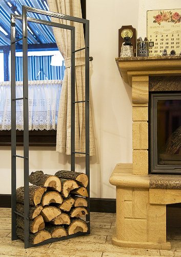 DanDiBo Kaminholzregal XXL Grau 80005 Kaminholzständer 150 cm Holzkorb Kaminholzhalter DanDiBo Kaminholzregal XXL Grau 80005 Kaminholzständer 150 cm Holzkorb Kaminholzhalter von DanDiBo