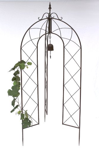 DanDiBo Rankhilfe mit Glocke 120264 faltbar Rankgitter H-172 cm D-70 cm Kletterhilfe Zaun von DanDiBo