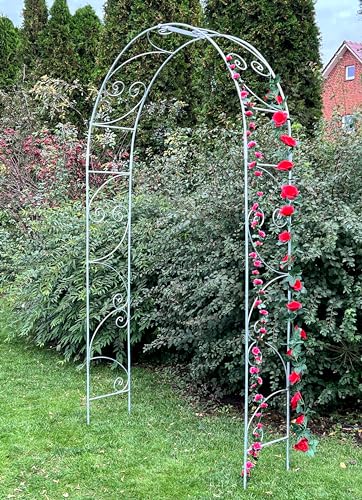 DanDiBo Rosenbogen aus Metall Stabil Verzinkt Massiv 120 cm Torbogen 96518 Wetterfest Rundbogen Volleisen Rankhilfe Gartenbogen Feuerverzinkt DanDiBo Rosenbogen aus Metall Stabil Verzinkt Massiv 120 cm Torbogen 96518 Wetterfest Rundbogen Volleisen Rankhilfe Gartenbogen Feuerverzinkt von DanDiBo