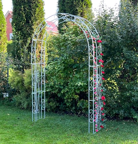 DanDiBo Rosenbogen aus Metall Stabil Verzinkt Massiv 140 cm Torbogen 96522 Wetterfest Rundbogen Volleisen Rankhilfe Gartenbogen Feuerverzinkt DanDiBo Rosenbogen aus Metall Stabil Verzinkt Massiv 140 cm Torbogen 96522 Wetterfest Rundbogen Volleisen Rankhilfe Gartenbogen Feuerverzinkt von DanDiBo