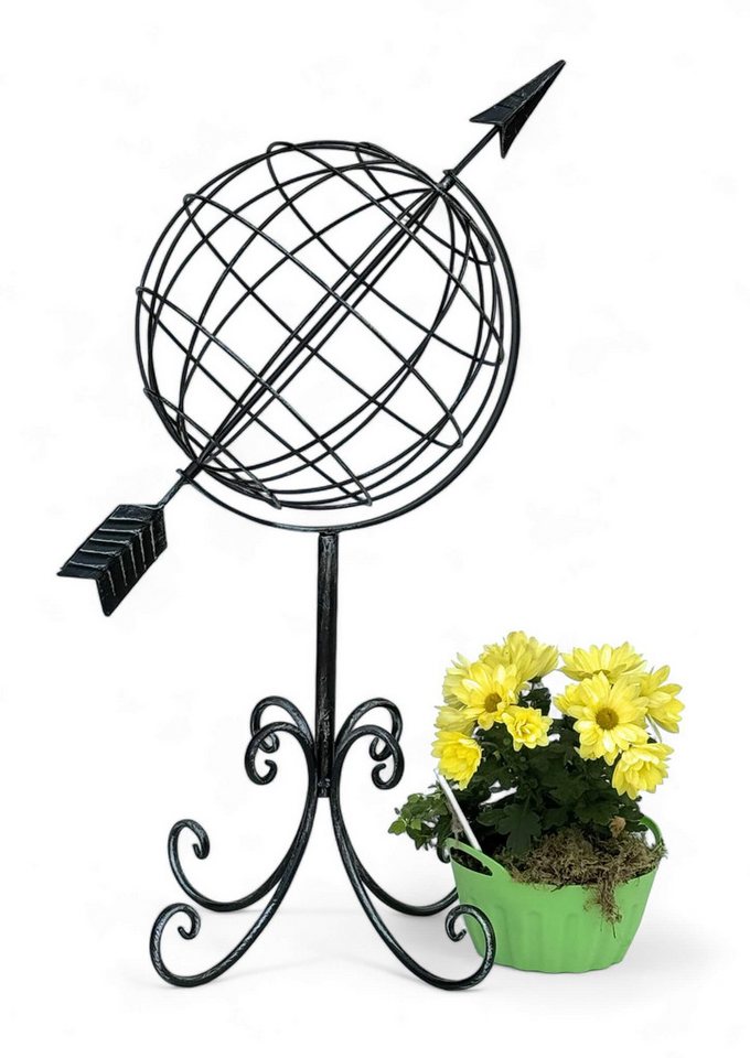 DanDiBo Sonnenuhr Garten Metall Globus 101806 Modern Stehend, Metall von DanDiBo