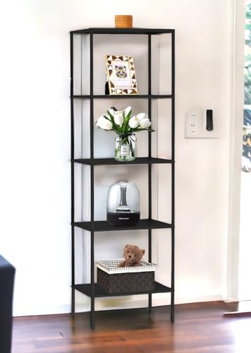 DanDiBo Standregal Schwarz Schmal Metall mit 5 Ebenen 170x50x35 cm Regal Bad Küche Stehend 96472 Metallregal Aufbewahrungsregal Modern DanDiBo Standregal Schwarz Schmal Metall mit 5 Ebenen 170x50x35 cm Regal Bad Küche Stehend 96472 Metallregal Aufbewahrungsregal Modern von DanDiBo