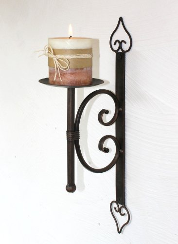 DanDiBo Wandkerzenhalter 12110 Kerzenhalter aus Metall Wandleuchter 41 cm Kerzenleuchter von DanDiBo