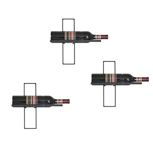 DanDiBo Weinregal D3 aus Metall Flaschenständer 3er Set Wandregal Flaschenregal Regal von DanDiBo