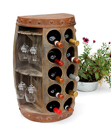 DanDiBo Weinregal Holz Wohnzimmer Braun Weinfass 1547 Beistelltisch Schrank Fass aus Holz 65cm Weinbar Bar Wandtisch Flaschenregal DanDiBo Weinregal Holz Wohnzimmer Braun Weinfass 1547 Beistelltisch Schrank Fass aus Holz 65cm Weinbar Bar Wandtisch Flaschenregal von DanDiBo