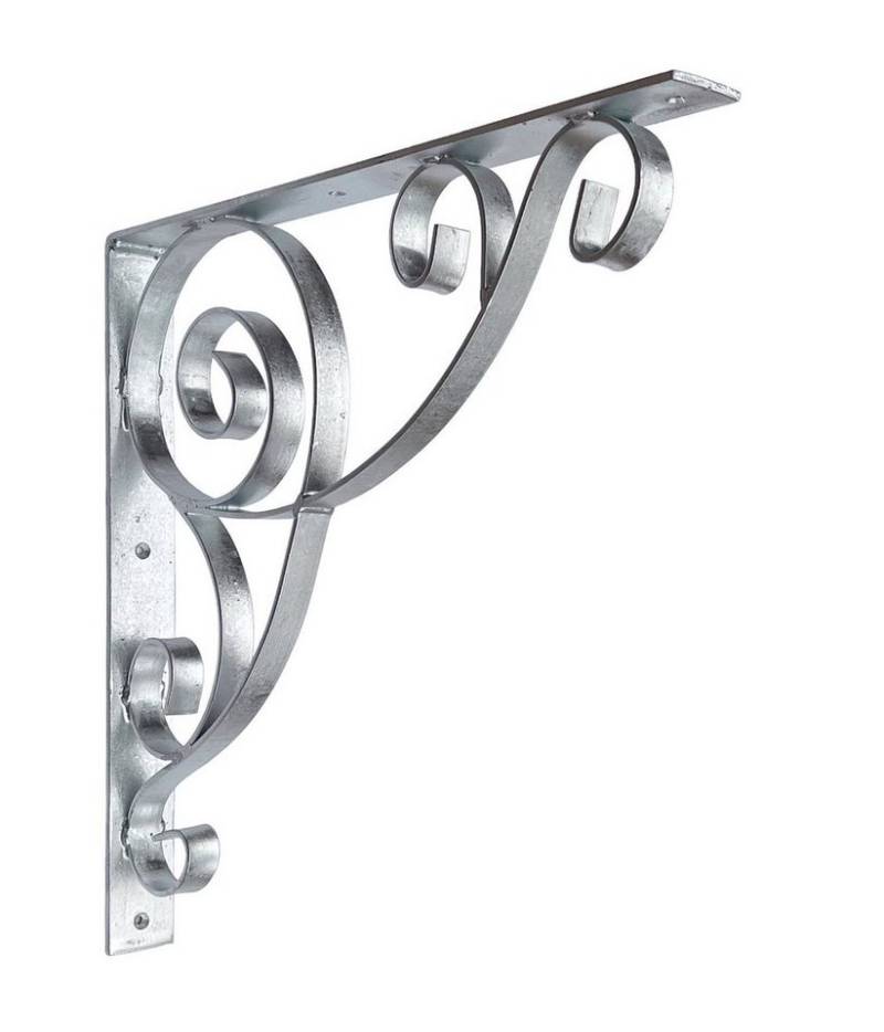 DanDiBo Winkelverbinder Konsole 50x50 cm Kopfbänder Schmiedeeisen Metall Feuerverzinkt von DanDiBo