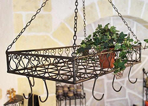 DanDiBo Topfhänger Cocina Pfannenhänger 65 cm Deckenregal Hängeregal Hänger Wurstkrone DanDiBo Topfhänger Cocina Pfannenhänger 65 cm Deckenregal Hängeregal Hänger Wurstkrone von DanDiBo